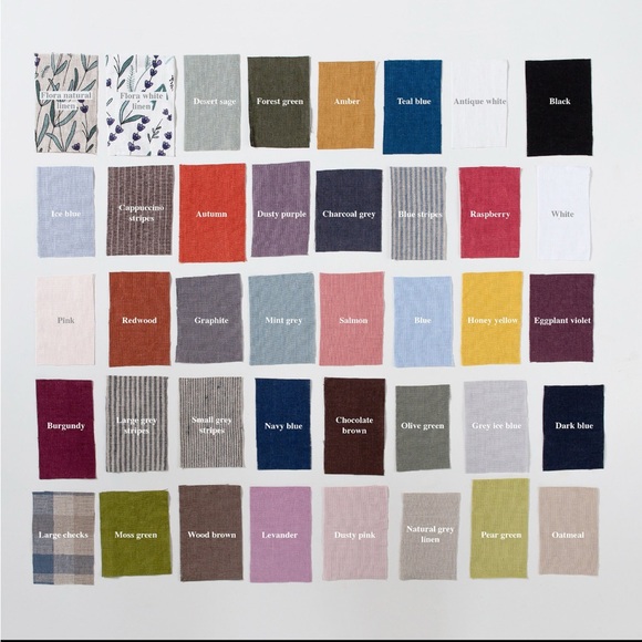 Linencloud linen lavender Tunic Midi dress 3/4 sleeve dress. - Picture 13 of 14